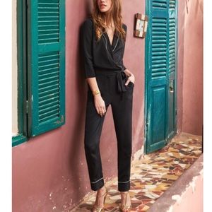 Sézane silk Florence jumpsuit